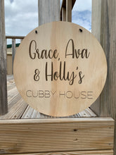 Load image into Gallery viewer, Wooden Cubby Sign