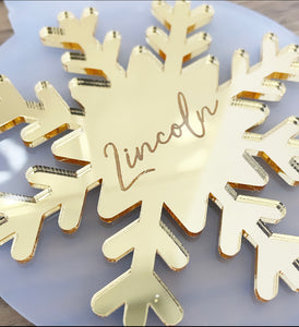 Personalised Snowflake Acrylic Bauble